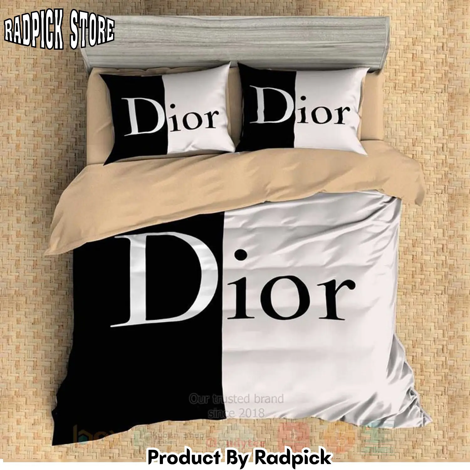 Radpick best dior blackwhite inspired duvet cover bed sets rp3278348